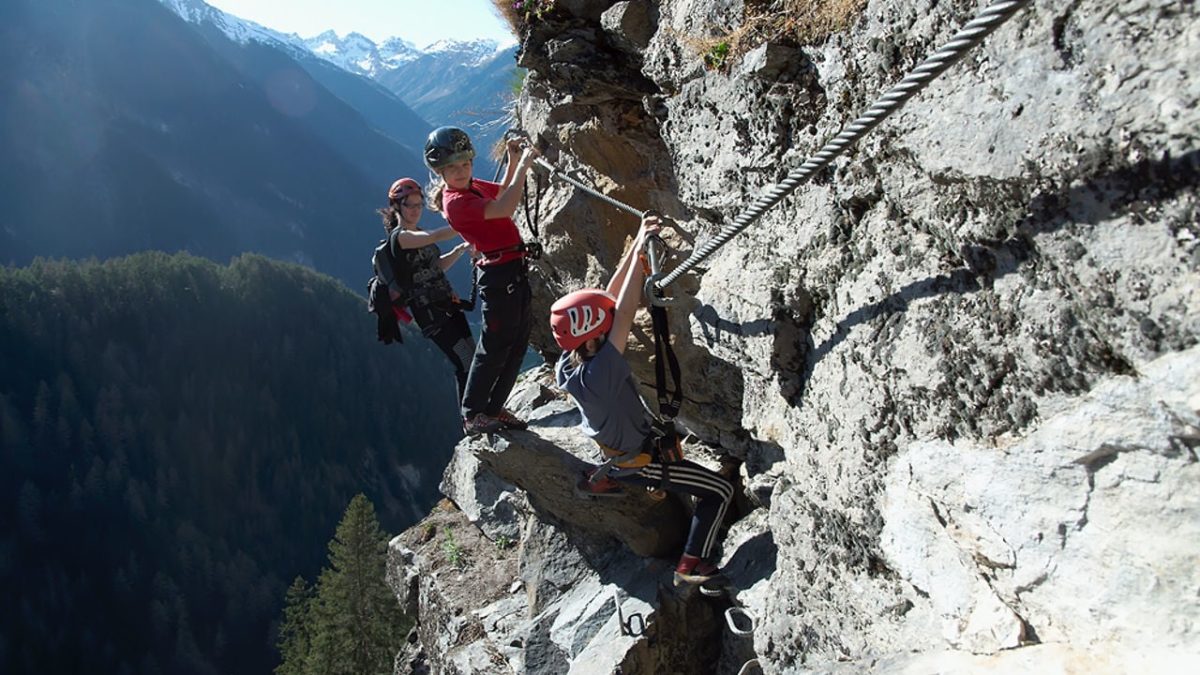 Experience an alpine adventure on a Via Ferrata